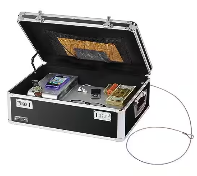 Vaultz Locking Storage Chest, Medium Density Fiberboard, 14.5 X 8 X 19.5, Black ( IDEVZ00323 )