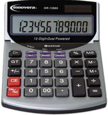 Innovera 15968 Profit Analyzer Calculator, 12-digit LCD