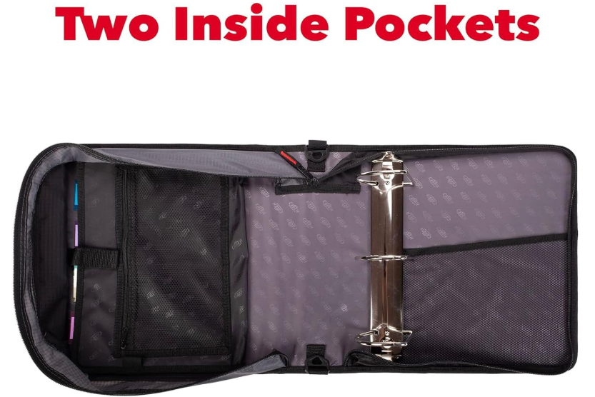 Case It Binder,4 ,Dring,zipper,be D-186-mblu