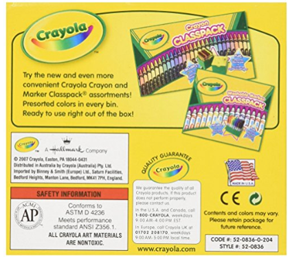 Crayola Crayons, Red, 12/Box