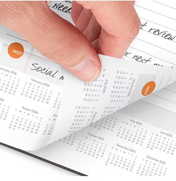 At-a-GLANCE Plan. Write. Remember. 6"W X 9"H Daily Planner, Gray (80620330)