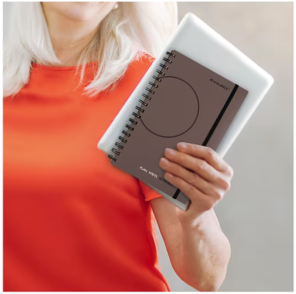 At-a-GLANCE Plan. Write. Remember. 6"W X 9"H Daily Planner, Gray (80620330)