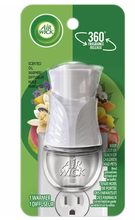 Air Wick, SCENTED OIL WARMER, 1.75in X 2.69in X 3.63in, WHITE/GRAY, 6PK