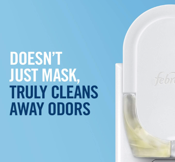 Febreze Plug In Air Freshener Fade Defy Plugs, Scented Oil Warmer