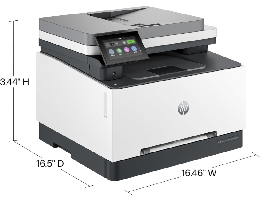 HP LaserJet Pro MFP 3301fdw Wireless All-in-One Color Laser Printer, Scanner, Copier, Fax, Best for Office (499Q5F)