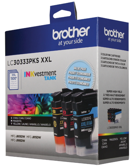 LC30333PKS Color Ink Cartridge for MFC-J995DW MFC-J995DWXL