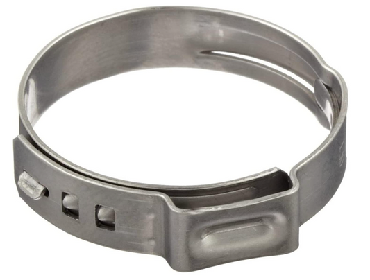 Oetiker Stepless Size 1- 15/16" (50.0mm) Ear Clamps 10pk Single Ear Hose Clamps