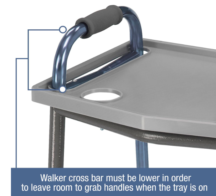 Walker Tray - Gray, by Jobar International