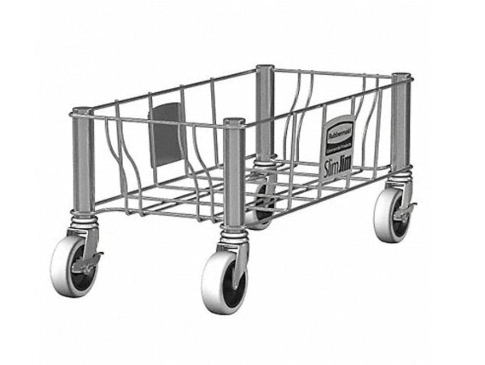 Rubbermaid Commercial Products SLIM JIM Single Trash/Garbage Can/Bin Dolly for Use with 16/23 GAL Vented Slim Jim Containers