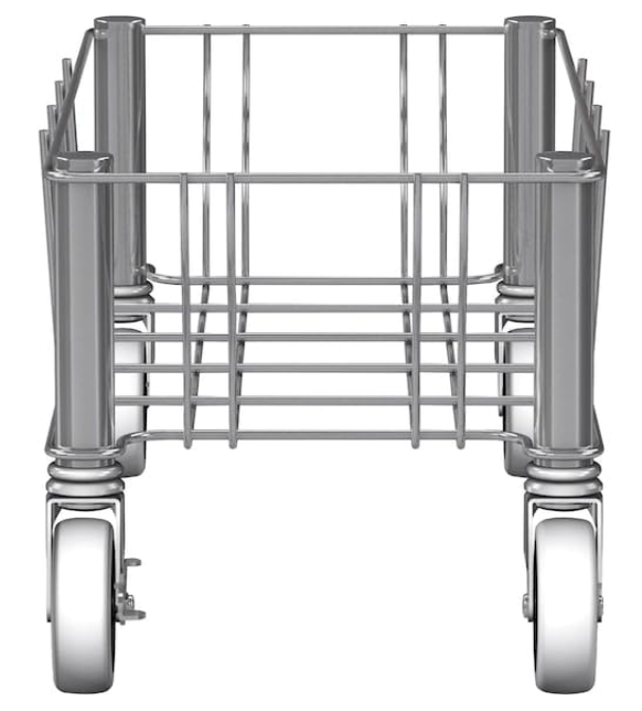 Rubbermaid Commercial Products SLIM JIM Single Trash/Garbage Can/Bin Dolly for Use with 16/23 GAL Vented Slim Jim Containers