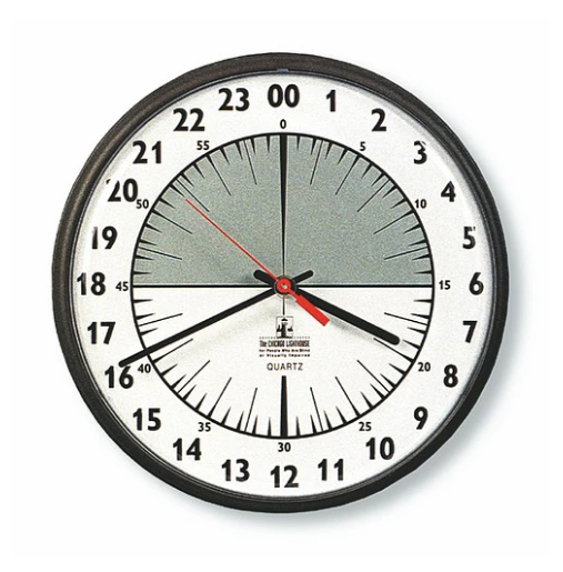 SKILCRAFT 24-Hour Slimline Wall Clock - 9 1/4" Diameter
