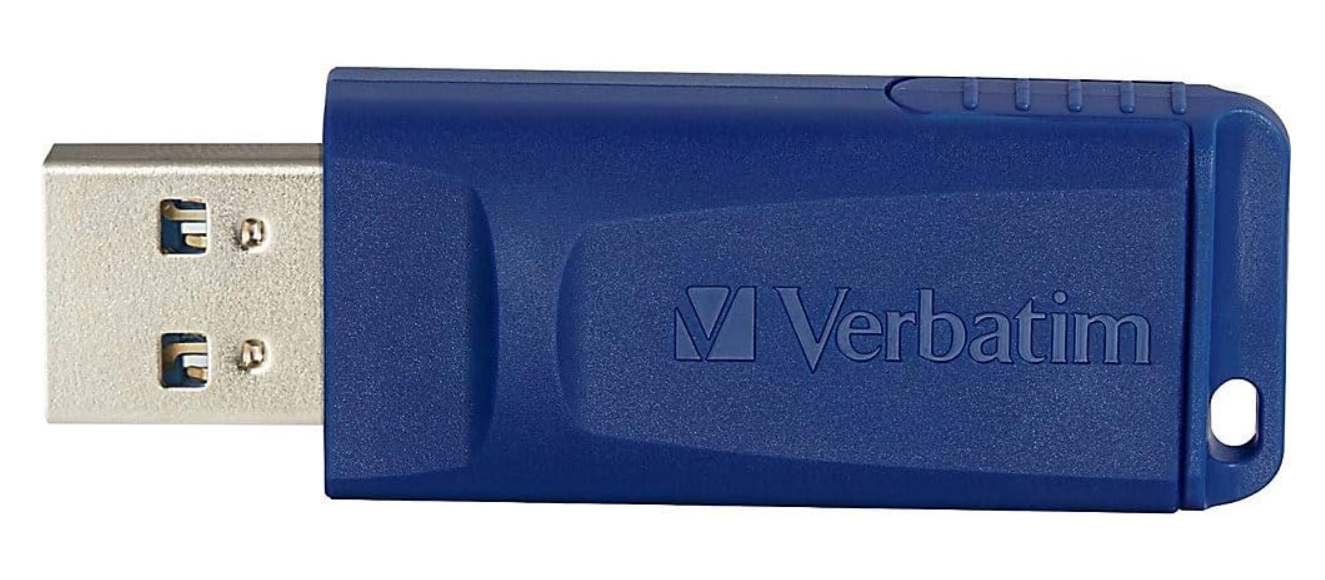Verbatim Classic USB 2.0 Flash Drive, 8 Gb, Blue, 5/pack