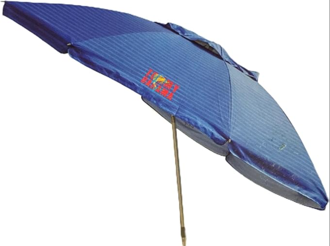T0MMY BAHAMA 8 ft Beach Umbrella with wind vent and sand anchor