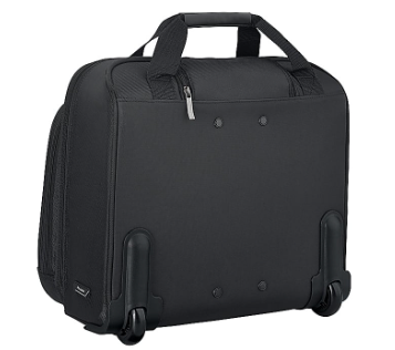 Solo® Rolling Laptop Case/Overnighter, Ballistic Poly, Black