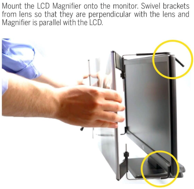 Kantek MAG15L LCD Monitor Magnifier Filter for 15 Flat Panel Monitor