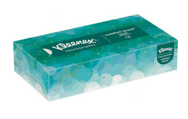 Kleenex 2-Ply Facial Tissue, Flat,100 Count (Pack of 5)