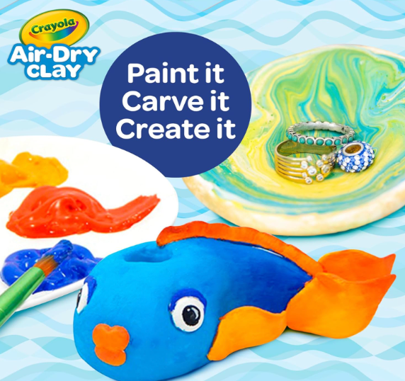 Crayola AirDry Clay, White, 2.5lb bucket