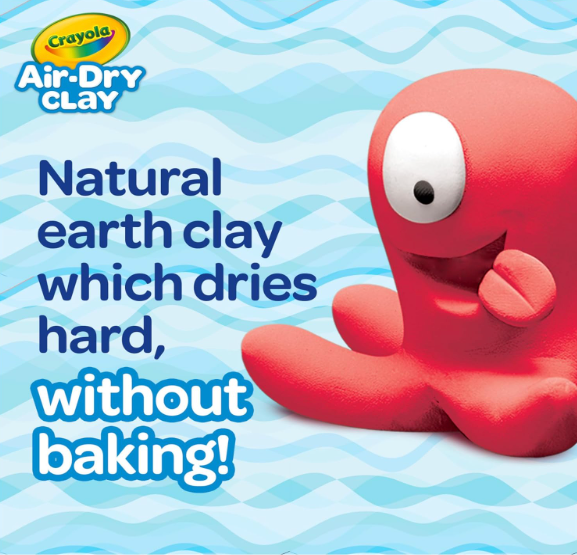 Crayola AirDry Clay, White, 2.5lb bucket