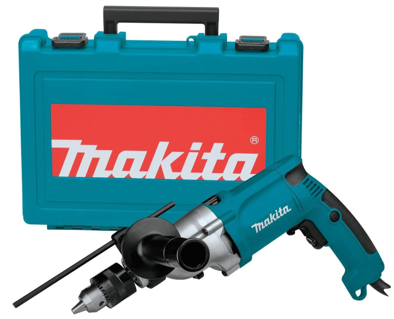 Makita HP2050-R 6.6 Amp 3/4 in. Hammer Drill with Case (Renewed)