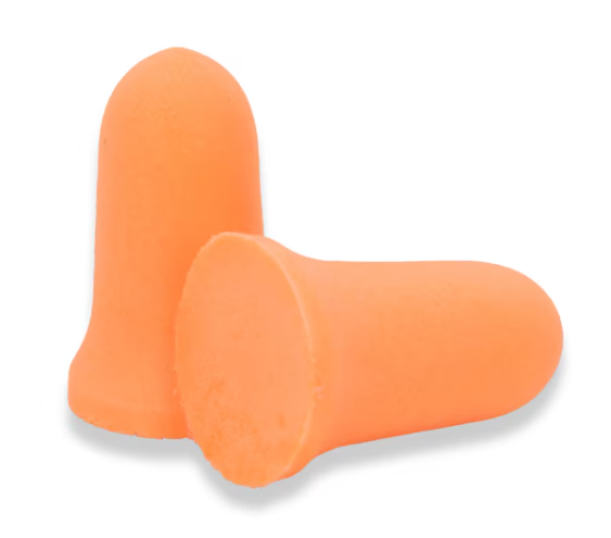 Bell Shape 33 DB NRR Disposable Foam Ear Plugs, 200-Pair Box