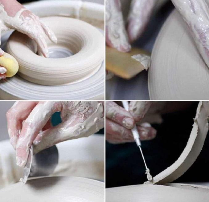 ReArt Natural Air-Dry Clay, Pottery Clay, All-Purpose Modeling Clay 20lbs for Sculpting, Hand Modeling and Throwing (White)