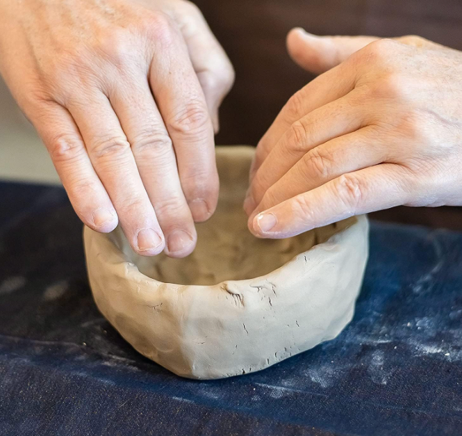 ReArt Natural Air-Dry Clay, Pottery Clay, All-Purpose Modeling Clay 20lbs for Sculpting, Hand Modeling and Throwing (White)