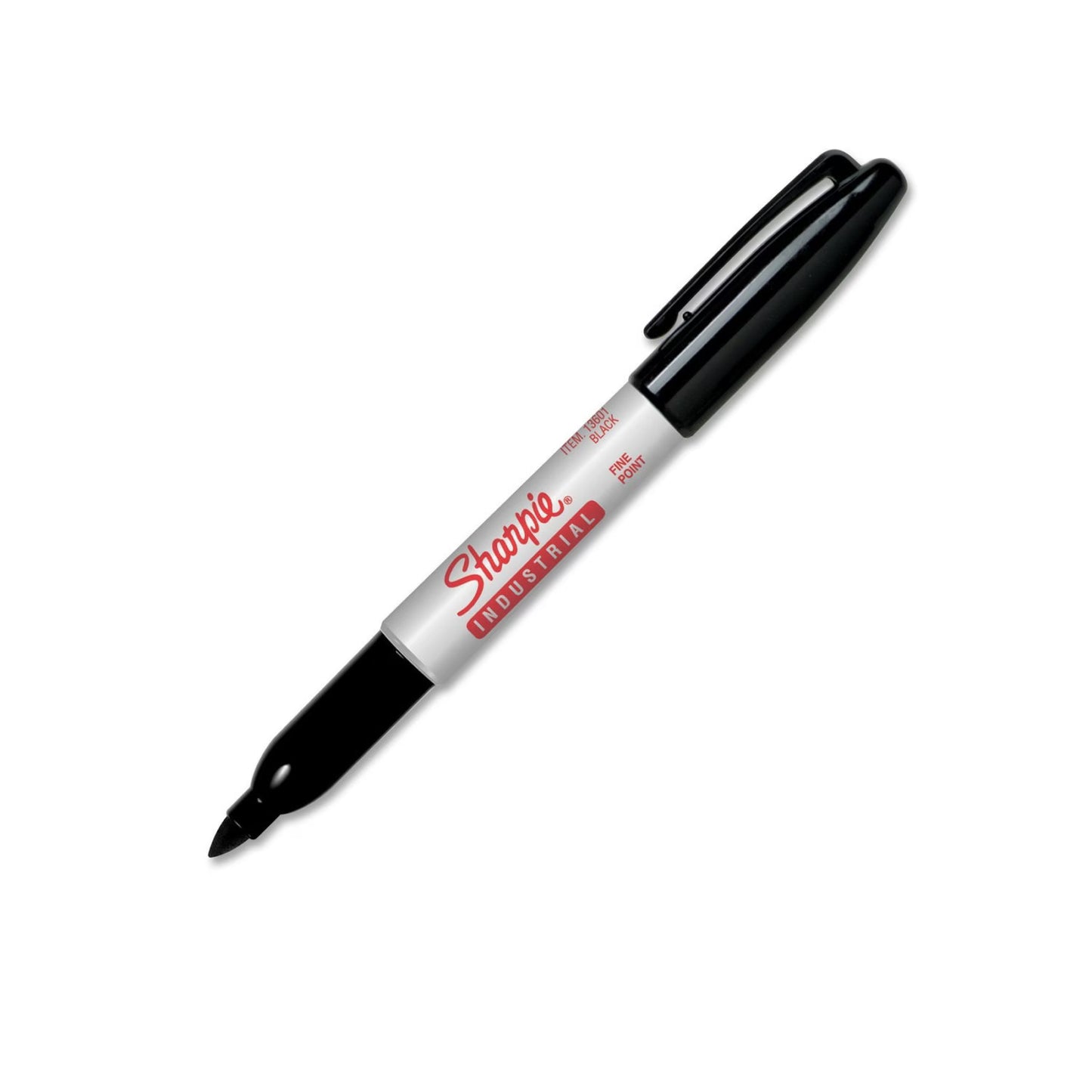 Sharpie Industrial Permanent Markers, Fine Point, Black, Pack of 12
