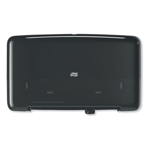 Tork Twin Mini Jumbo Toilet Paper Roll Dispenser Black T2 (5555290)