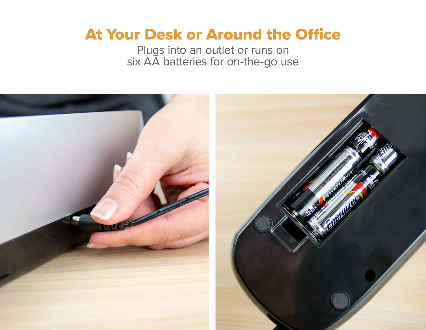 Bostitch Electric or Battery-Powered 3-Hole Punch, Black/Silver (Batteries Not Included)