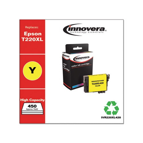 Innovera Remanufactured Yellow High-Yield Ink Cartridge - Epson T220XL420