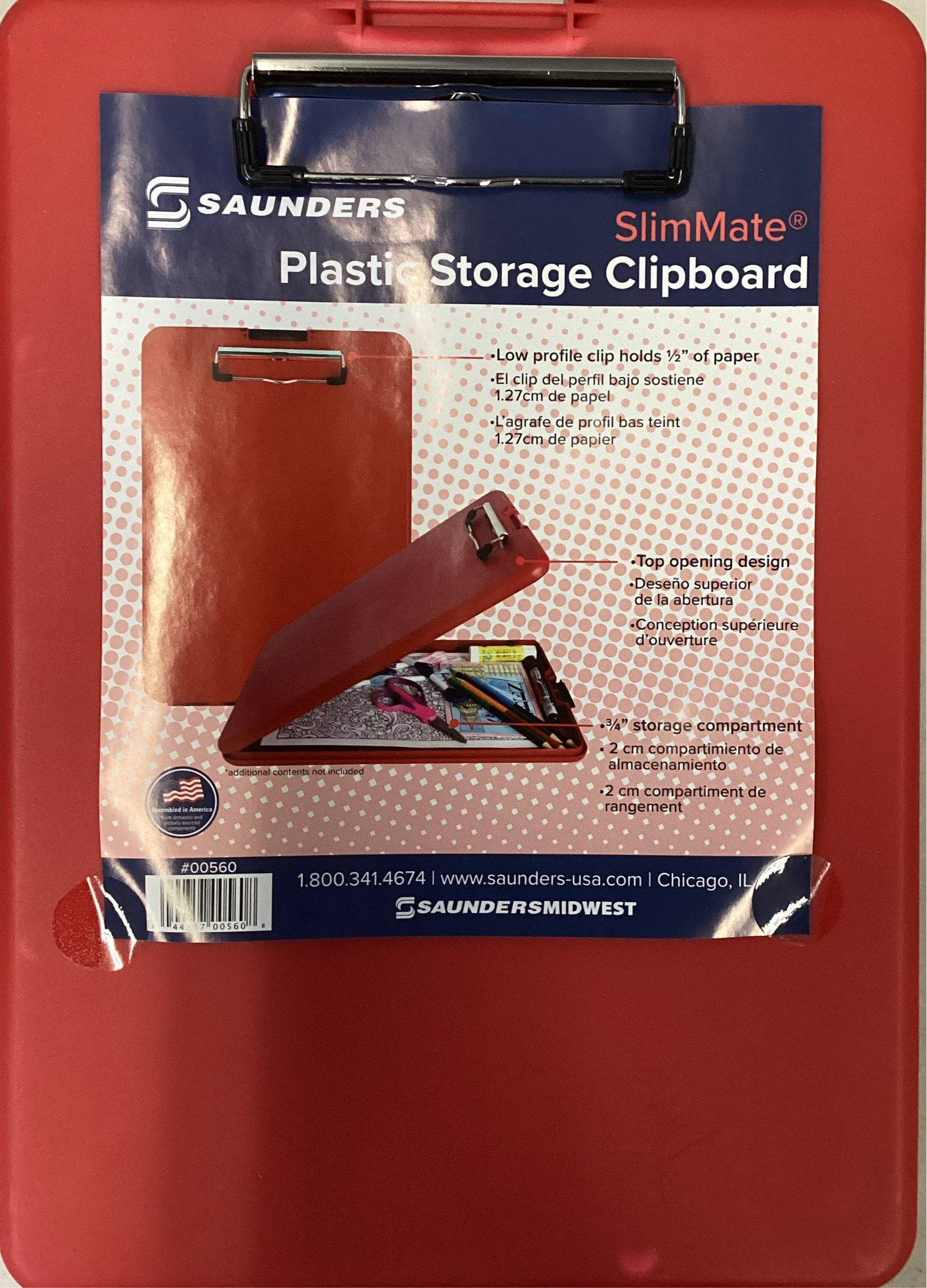 Saunders Clipboard Storage, 1/2in.