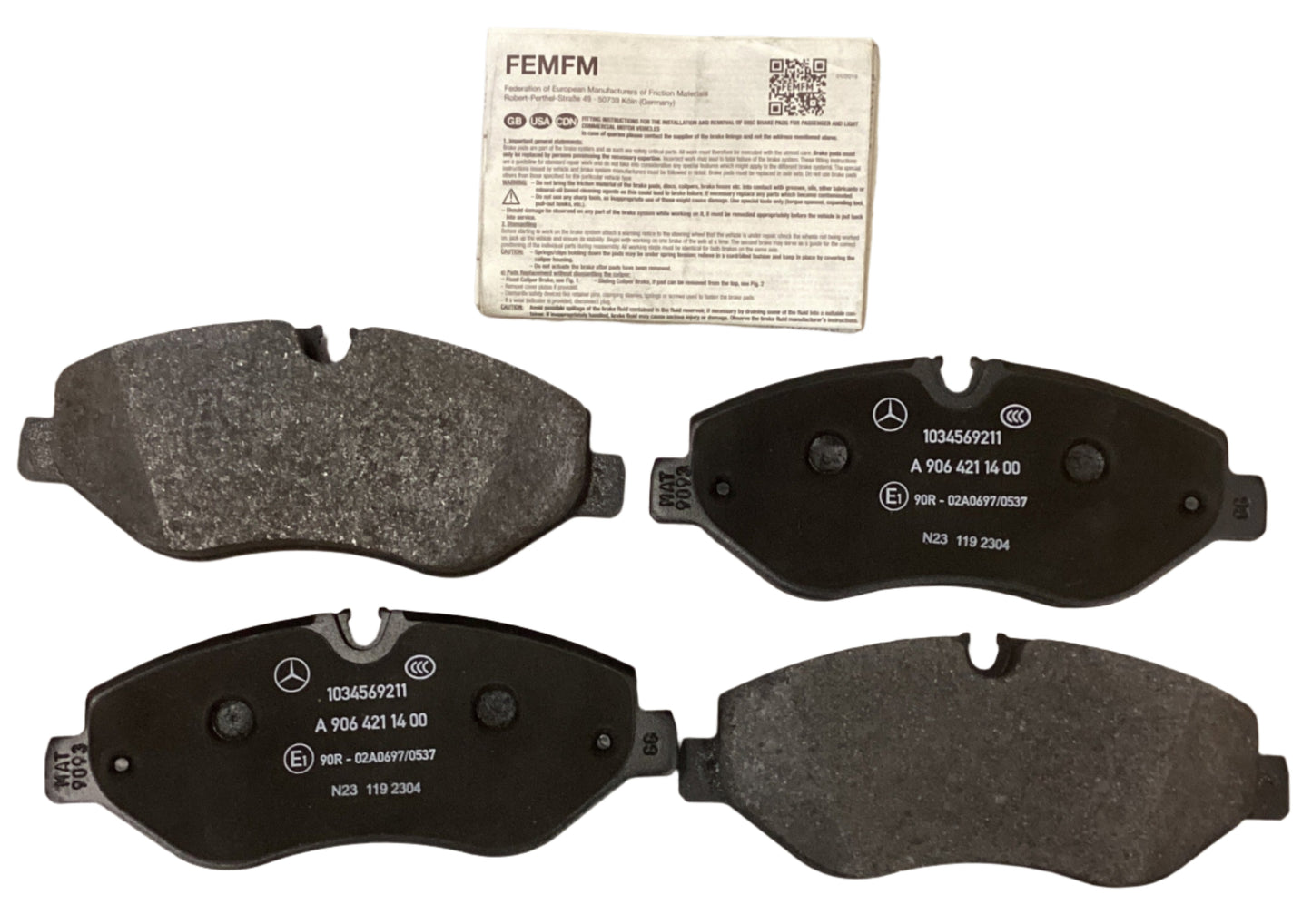 Genuine Mercedes-Benz TS DISK BRAKE PAD a 906 421 04 00