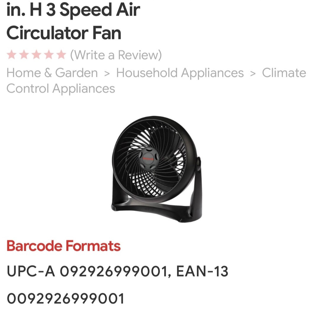 3 Speed Circulator Fan