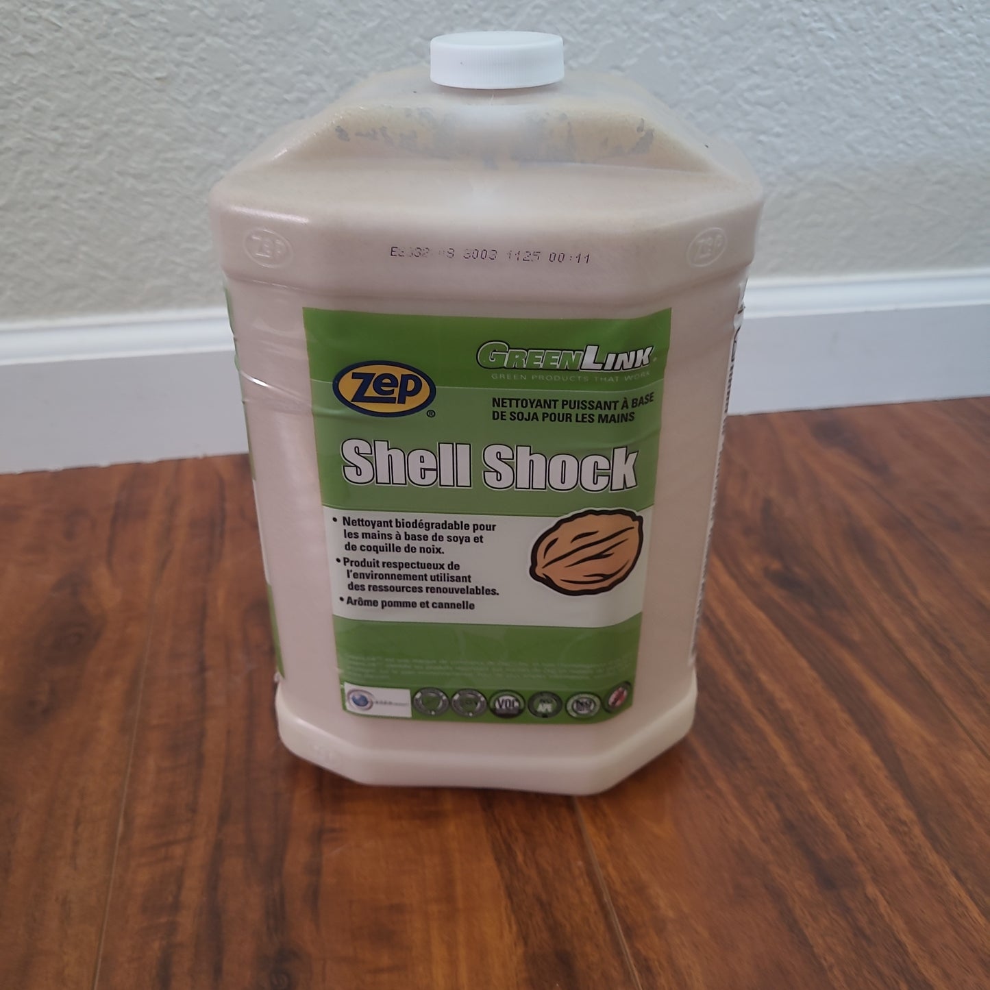 Zep shell shock hand cleaner