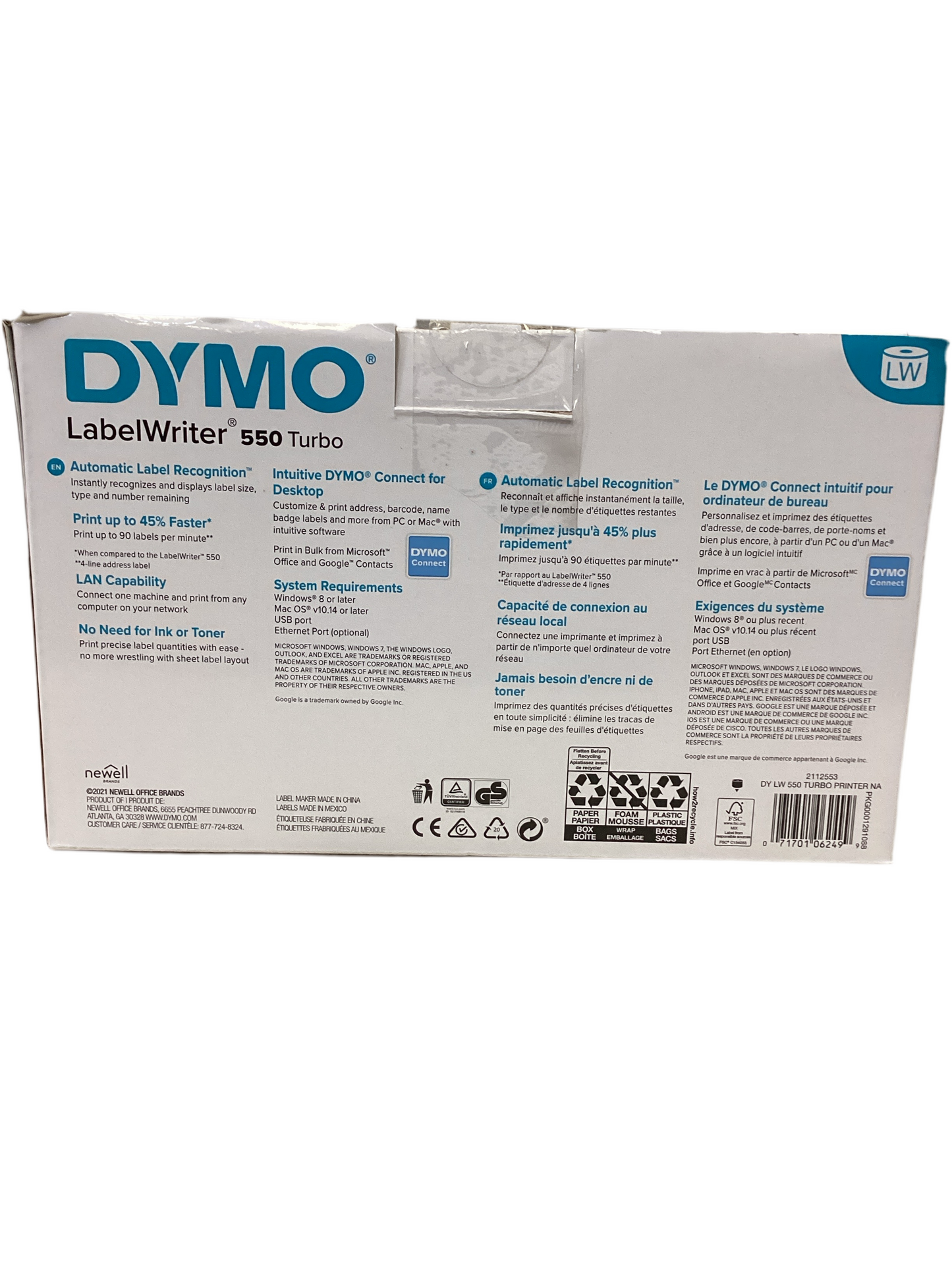 DYMO LabelWriter 550 Turbo