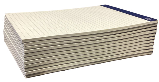 TruRed Notepads, Wide/Legal Rule, 50 Ivory 8.5 X 11.75 Sheets, 10pk