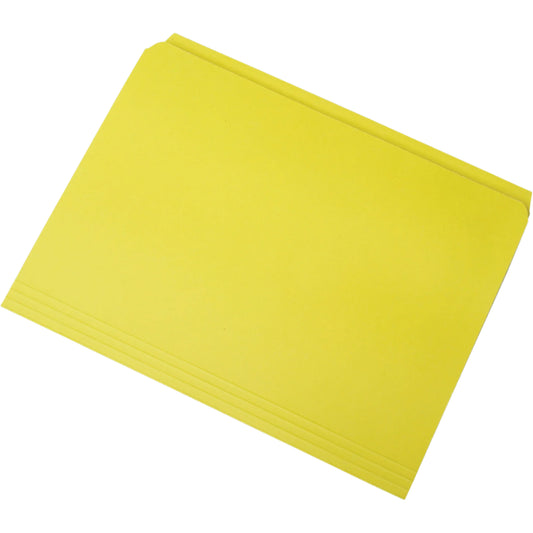 SKILCRAFT Straight Cut Stained File Folders 100 per Box Yellow (Model: NSN3649486 )