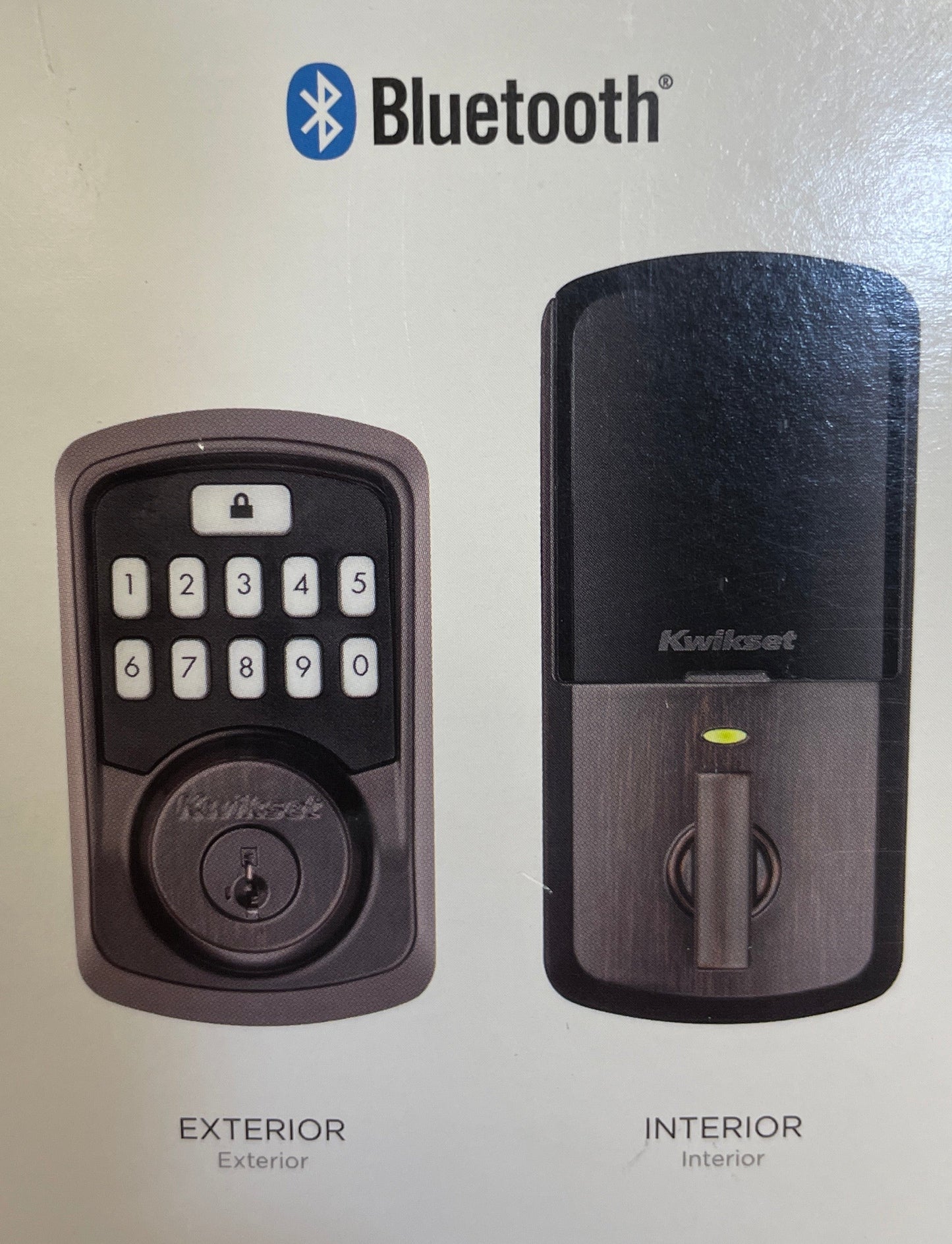 Kwikset 99420-002 Aura Bluetooth Programmable Keypad Door Lock Deadbolt Featuring SmartKey Security