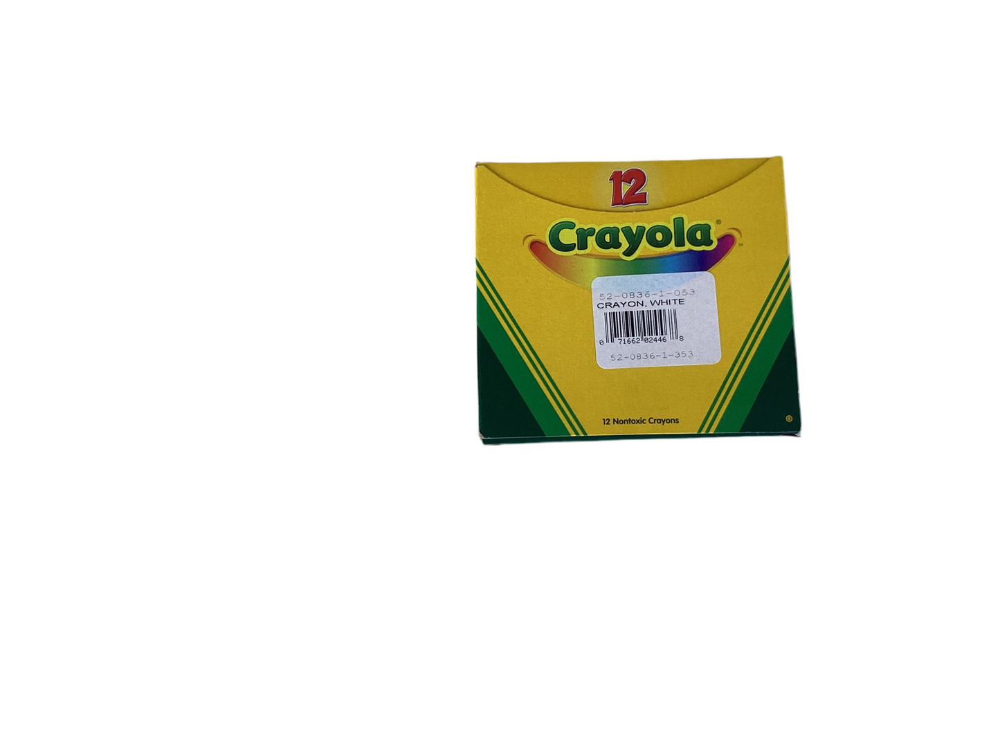 Crayola Single - Color Refill Crayons White 12 Per Box