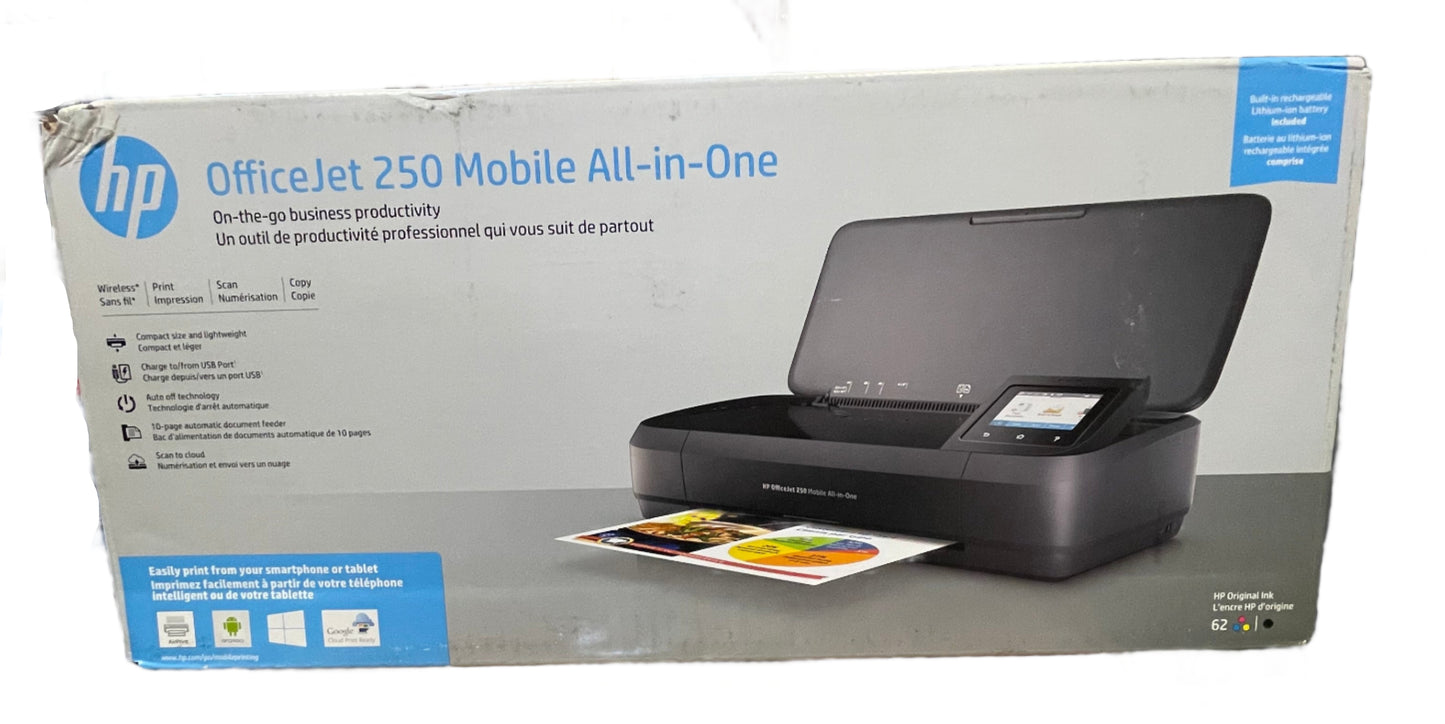 HP OfficeJet 250 Wireless Inkjet All-In-One Color Printer