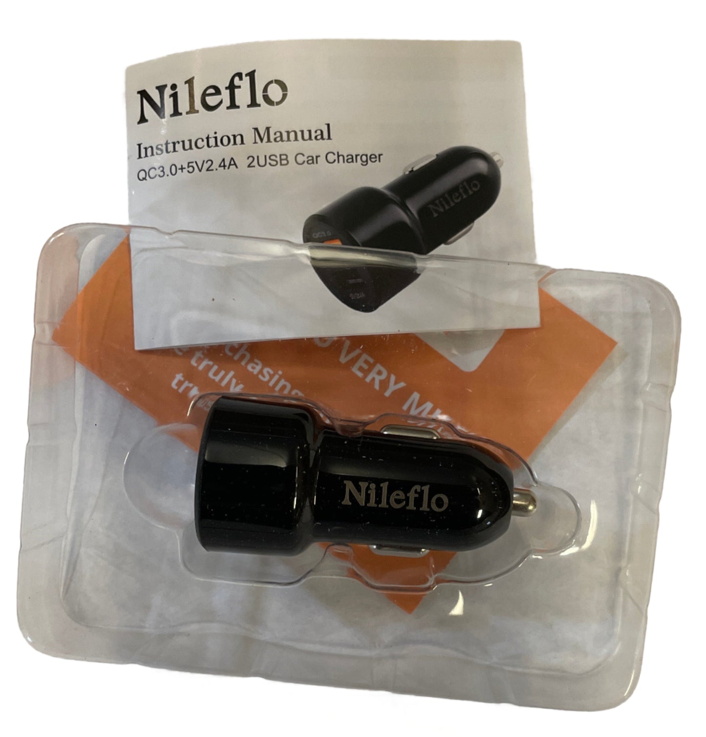 Nileflo Dual USB Fast Charge Car Adapter