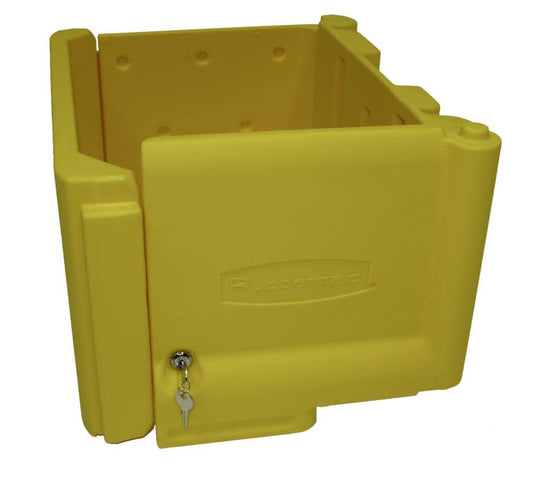 Rubbermaid Yellow Locking Cabinet for 6173 Cart