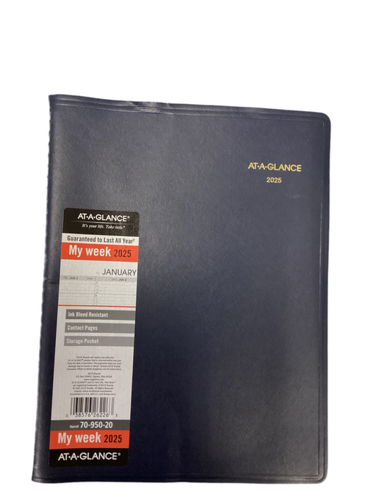 AAG at-a-GLANCE 2025 weekly appointment book planner