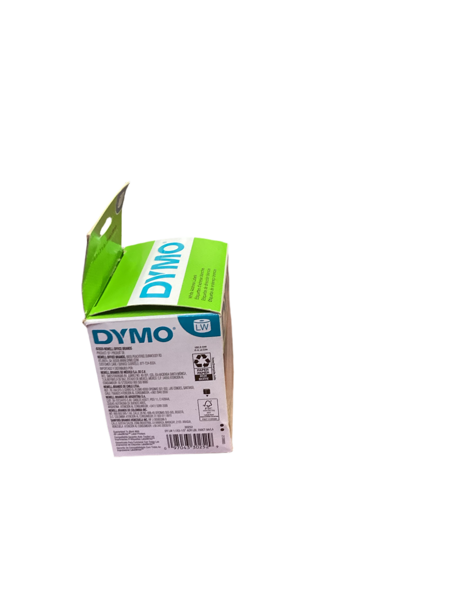 DYMO 30252 LabelWriter Address Labels, 1 1/8 x 3 1/2, White, 350 Labels/Rolls/Pack