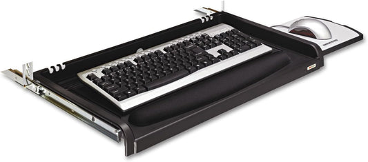 3M Adjustable Under-Desk Keyboard Drawer, Black KD45
