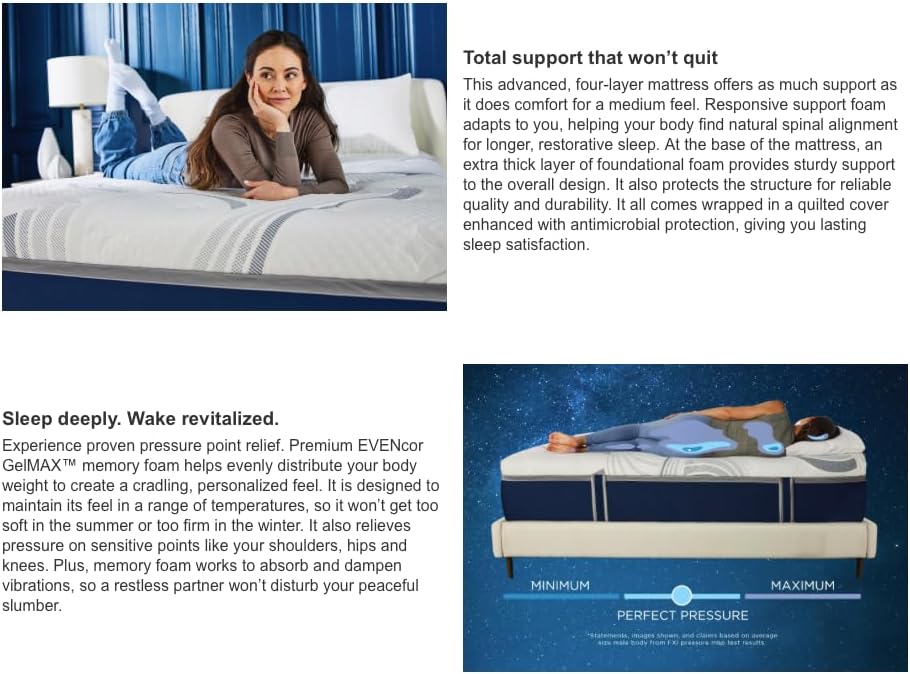 Novaform New Model 14” Comfort Grande Advanced Gel Memory Foam Mattress. Size: Queen | Model: 1723203