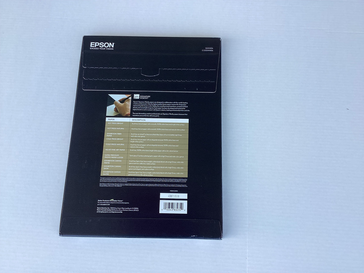 Epson Ultra Premium Photo Paper Luster (11.7”x 16.5”) 50 Sheets