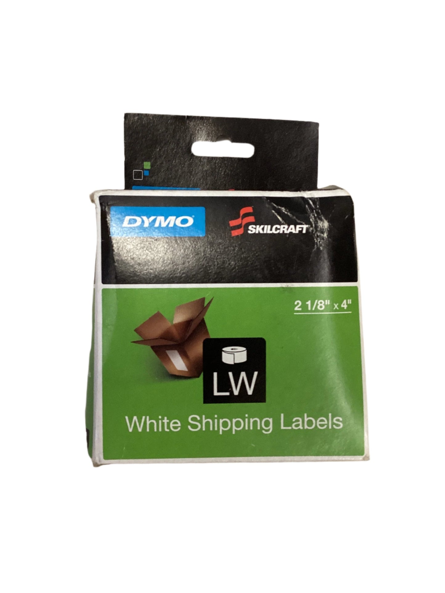 Dymo/SKILCRAFT LabelWriter Thermal Labels Shipping Label 2.12 X 4 Black on White