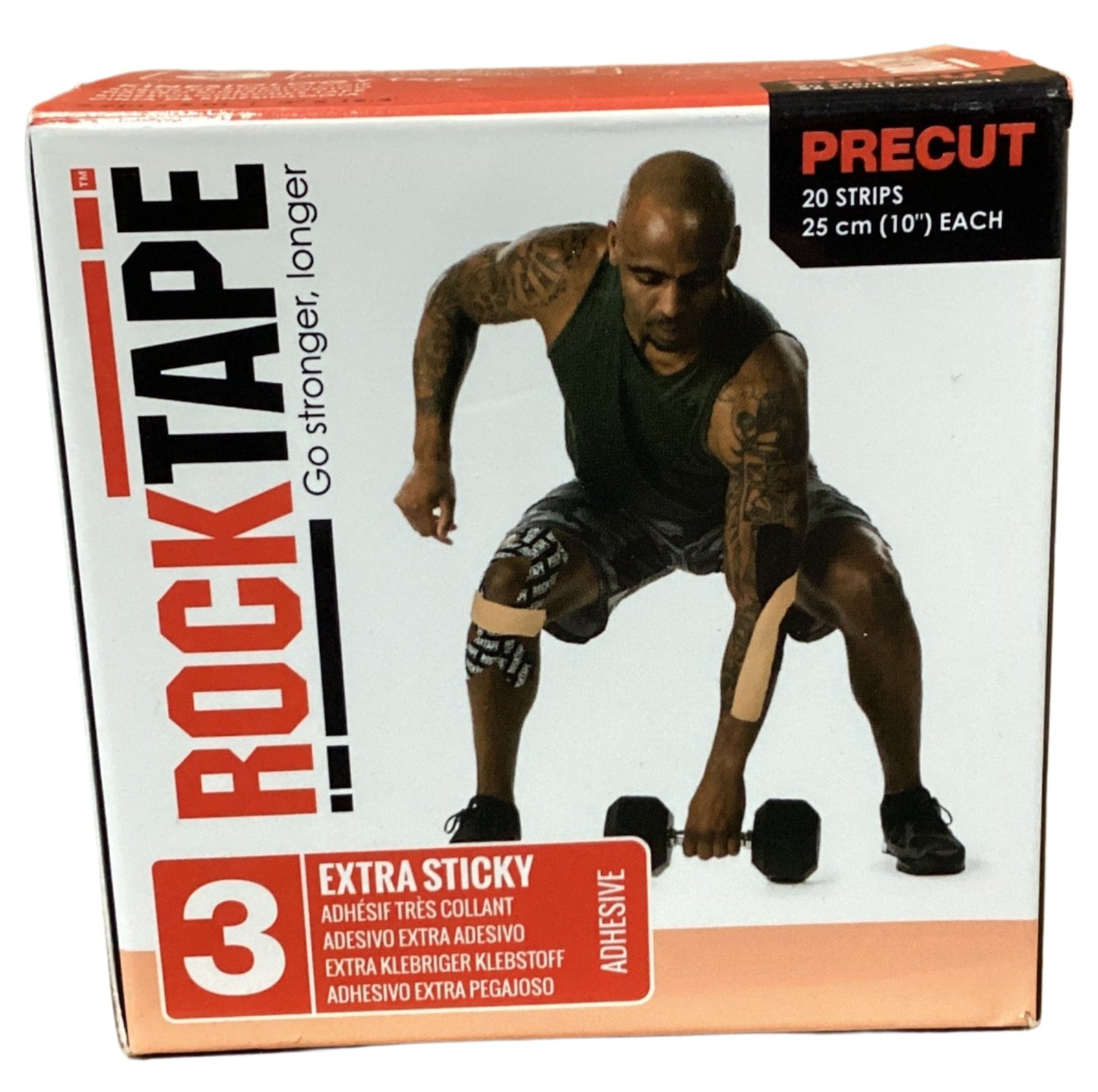 RockTape Standard Extrasticky Precut Tape - Beige