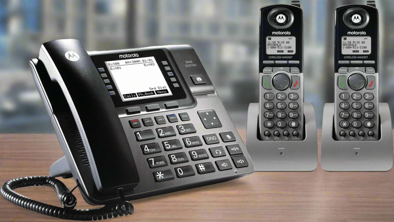Motorola ML1200 DECT 6.0 Expandable 4-line Business Phone System